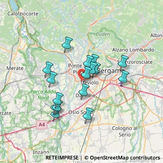 Mappa Via Cristoforo Colombo, 24048 Roncola BG, Italia (6.11625)