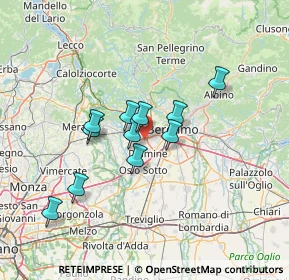 Mappa Via Cristoforo Colombo, 24048 Roncola BG, Italia (10.94727)