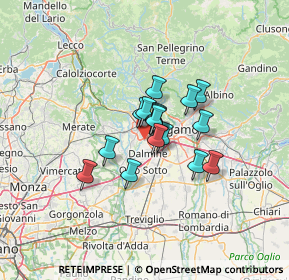 Mappa Via Cristoforo Colombo, 24048 Treviolo BG, Italia (7.96625)