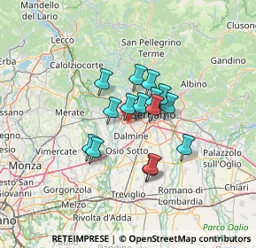 Mappa Via Cristoforo Colombo, 24048 Treviolo BG, Italia (8.85867)