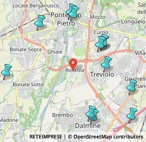 Mappa Via Cristoforo Colombo, 24048 Treviolo BG, Italia (2.64667)