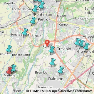 Mappa Via Cristoforo Colombo, 24048 Bergamo BG, Italia (3.24889)