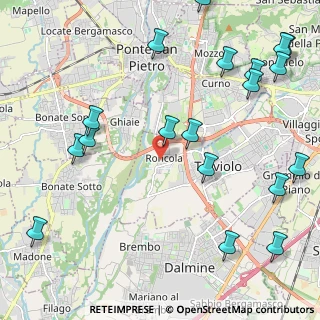 Mappa Via Cristoforo Colombo, 24048 Roncola BG, Italia (2.85368)