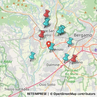 Mappa Via Cristoforo Colombo, 24048 Treviolo BG, Italia (3.3875)