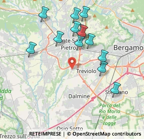 Mappa Via Cristoforo Colombo, 24048 Treviolo BG, Italia (3.84923)