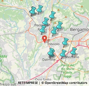 Mappa Via Cristoforo Colombo, 24048 Treviolo BG, Italia (3.58846)