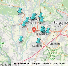 Mappa Via Cristoforo Colombo, 24048 Treviolo BG, Italia (2.92917)