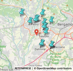 Mappa Via Cristoforo Colombo, 24048 Treviolo BG, Italia (3.092)
