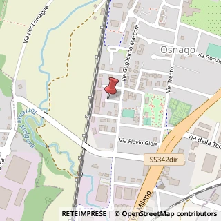 Mappa Via Enrico Fermi, 6, 23875 Osnago, Lecco (Lombardia)