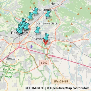 Mappa Via Base, 24068 Seriate BG, Italia (4.71846)