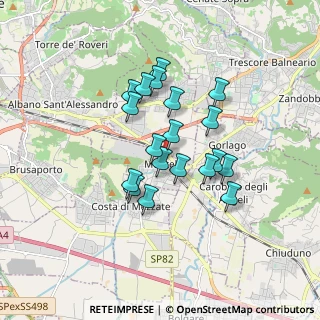 Mappa Via Adriano Brevi, 24060 Montello BG, Italia (1.35474)