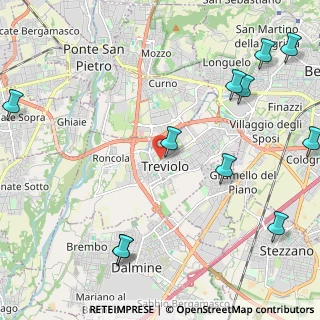 Mappa Via Andrea Galetti, 24048 Treviolo BG, Italia (3.12833)