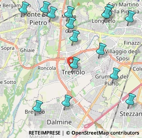 Mappa Via Andrea Galetti, 24048 Treviolo BG, Italia (2.61867)
