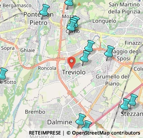 Mappa Via Andrea Galetti, 24048 Treviolo BG, Italia (2.62615)
