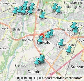 Mappa Via Andrea Galetti, 24048 Treviolo BG, Italia (2.333)