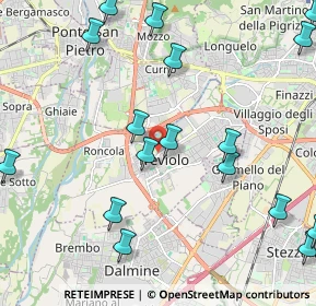 Mappa Via Andrea Galetti, 24048 Treviolo BG, Italia (2.71647)