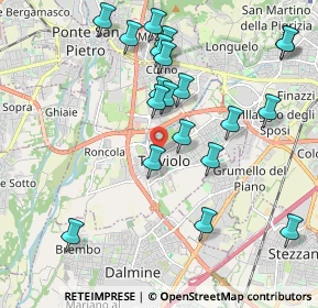 Mappa Via Andrea Galetti, 24048 Treviolo BG, Italia (2.1095)