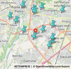 Mappa Via Andrea Galetti, 24048 Treviolo BG, Italia (2.17857)