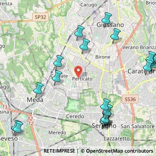 Mappa Via Manzoni Alessandro, 22066 Mariano Comense CO, Italia (2.9765)