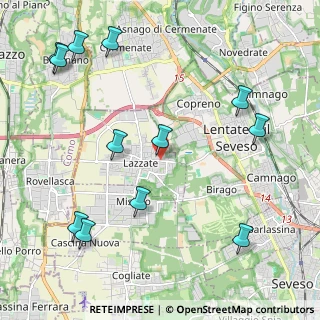 Mappa Via Libertà, 20824 Lazzate MB, Italia (2.62667)