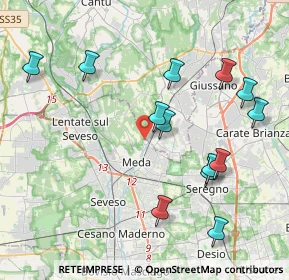Mappa Via Varese, 20821 Meda MB, Italia (4.29538)