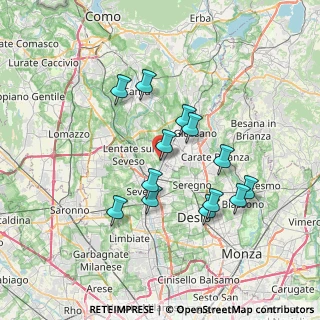 Mappa Via Varese, 20821 Meda MB, Italia (6.41846)