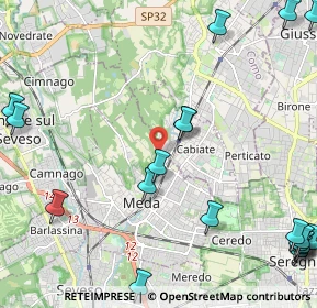 Mappa Via Varese, 20821 Meda MB, Italia (3.297)