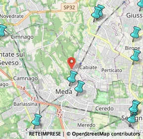 Mappa Via Varese, 20821 Meda MB, Italia (3.38167)