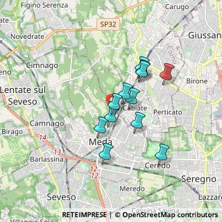 Mappa Via Varese, 20821 Meda MB, Italia (1.35917)