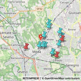 Mappa Via Varese, 20821 Meda MB, Italia (1.64143)
