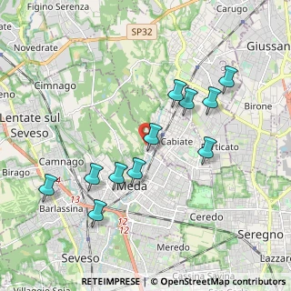 Mappa Via Varese, 20821 Meda MB, Italia (1.89455)