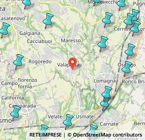 Mappa Via Carlo Porta, 23880 Casatenovo LC, Italia (3.381)