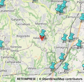 Mappa Via Carlo Porta, 23880 Casatenovo LC, Italia (3.13733)