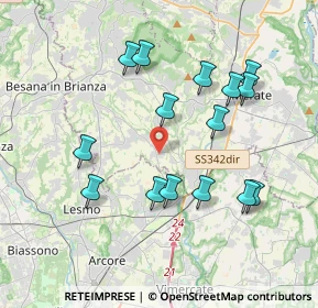 Mappa Via Carlo Porta, 23880 Casatenovo LC, Italia (3.77)