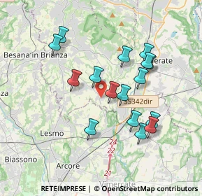 Mappa Via Carlo Porta, 23880 Casatenovo LC, Italia (3.34125)