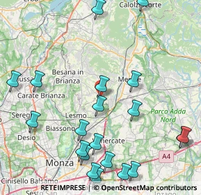 Mappa Via Carlo Porta, 23880 Casatenovo LC, Italia (10.551)