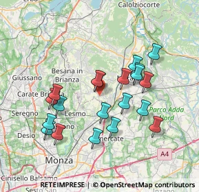 Mappa Via Carlo Porta, 23880 Casatenovo LC, Italia (6.771)