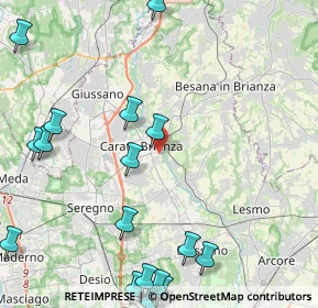 Mappa Via Privata Giovanni Boccaccio, 20841 Carate Brianza MB, Italia (6.315)