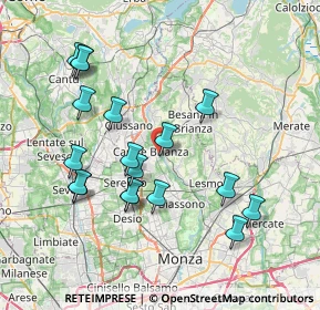 Mappa Via Privata Giovanni Boccaccio, 20841 Carate Brianza MB, Italia (7.63667)