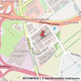 Mappa Via Francesco Bellafino, 6, 24126 Bergamo, Bergamo (Lombardia)