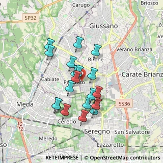 Mappa Via Padova, 20833 Giussano MB, Italia (1.47158)