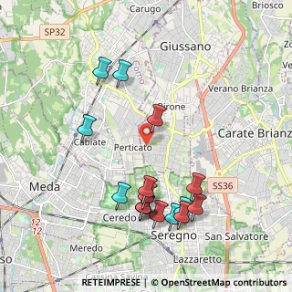 Mappa Via Padova, 20833 Giussano MB, Italia (2.10625)
