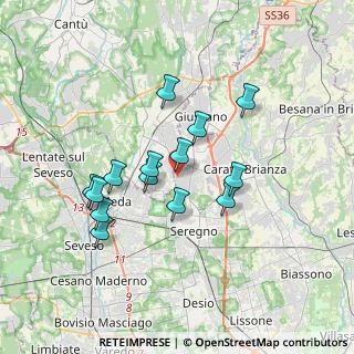 Mappa Via Padova, 20833 Giussano MB, Italia (3.07214)