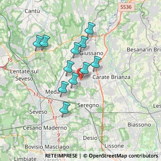 Mappa Via Padova, 20833 Giussano MB, Italia (2.97364)