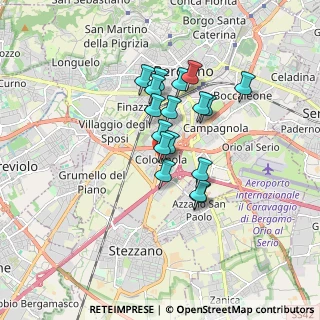 Mappa Piazza Emanuele Filiberto, 24126 Bergamo BG, Italia (1.26941)