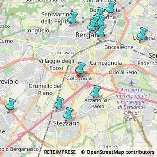 Mappa Piazza Emanuele Filiberto, 24126 Bergamo BG, Italia (2.64154)