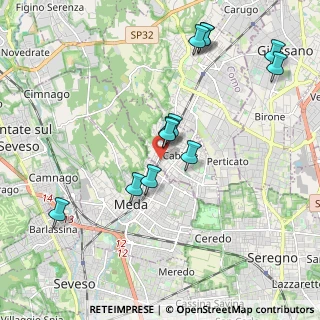 Mappa Via Francesco Petrarca, 22060 Cabiate CO, Italia (1.99167)