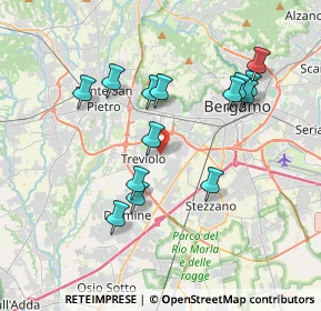 Mappa Via Giacomo Matteotti, 24048 Treviolo BG, Italia (3.52429)