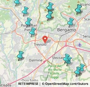 Mappa Via Giacomo Matteotti, 24048 Treviolo BG, Italia (5.75556)