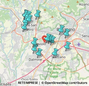 Mappa Via Garibaldi, 24048 Treviolo BG, Italia (3.34235)